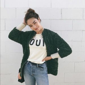 Isabel Marant Étoile green Abril jacket.